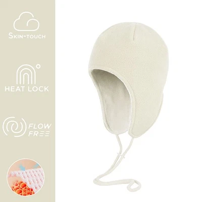  Gorro de lã quente inverno chapéu macio abas de orelha à prova de vento esqui ciclismo caveira bonés - Imagem 1 de 4