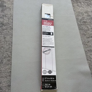 PROJECT SOURCE 23"x 72" BIANCO CORDLESS 1 POLLICE PRIVACY VINILE MINI TENDE - Foto 1 di 3