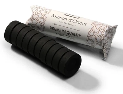 Briquetes de carvão para Bakhoor (carvão leve rápido) - carvão de bambu para Fran... - Imagem 1 de 4