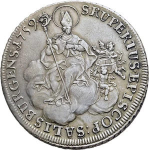 FITZ RDR Salzburg Sigismund III. Schrattenbach 1753-1771 Taler 1759 °TCH407 - Bild 1 von 2