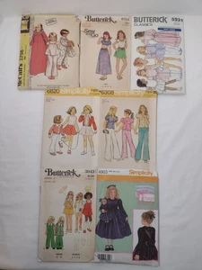 Vintage Girls 5-7 Sewing Patterns Most 1970s Lot Of 7 - Picture 1 of 8
