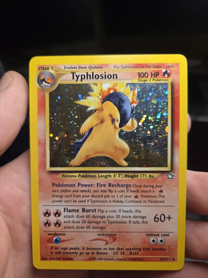 NM-MINT Typhlosion Holo Neo Genesis Pokemon Card 2000 17/111 NM UK TCG - Image 1 of 4