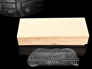 Y4711: XF Japanese Pure Silver Leaf-shaped TEASPOON Chago senbai chasoku w/box - Picture 1 of 12