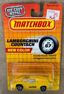 Matchbox Lamborghini Countach MB67 Yellow 1990 1991 - Picture 1 of 2