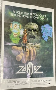 40x27 Vintage Original 1974 ZARDOZ Film Poster Movie Promo OneSheet Sean Connery - Picture 1 of 7