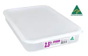 11X 2.5Litre Storage Container Food Plastic Tub Boxes - Picture 1 of 1