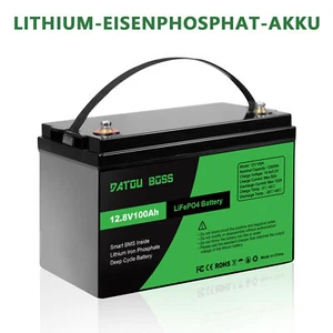 12V 100Ah/200Ah/300Ah LiFePO4 Batterie Auto Camping Power 15000+ BMS - Bild 1 von 35
