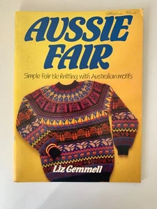 AUSSIE FAIR simple Fair Isle tejido con motivos australianos LIZ GEMMELL 1984 - Imagen 1 de 22