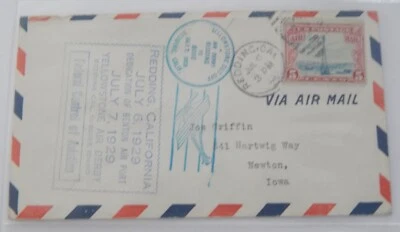 Correo aéreo Redding California dedicación aeropuerto 6 de julio 1929 Foto 1 de 2