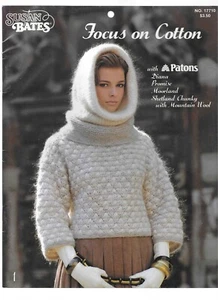 Suéteres y chalecos Susan Bates Patons Focus On Algodón Tejido Patrón Libro #17710 - Imagen 1 de 2