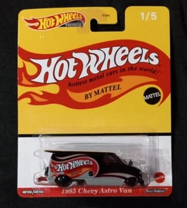Hot Wheels 1985 Chevy Astro Van Black #1 - 2022 Pop Culture: Mattel Brands - Picture 1 of 4
