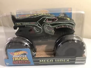 Hot Wheels Neon Mega Wrex Monster Truck im Maßstab 1:24 Druckguss Metallkarosserie super! - Bild 1 von 3