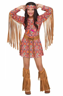 Free Spirit Hippie 1960s Child Costume - Image 1 of 2