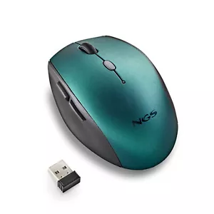NGS Bee Wireless Ergonomic Silent Mouse, Blue - Picture 1 of 5