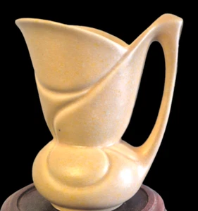 Art Deco Jug Crown Devon Yellow 1930s 13 cm Tall Vintage Nice Condition - Picture 1 of 9