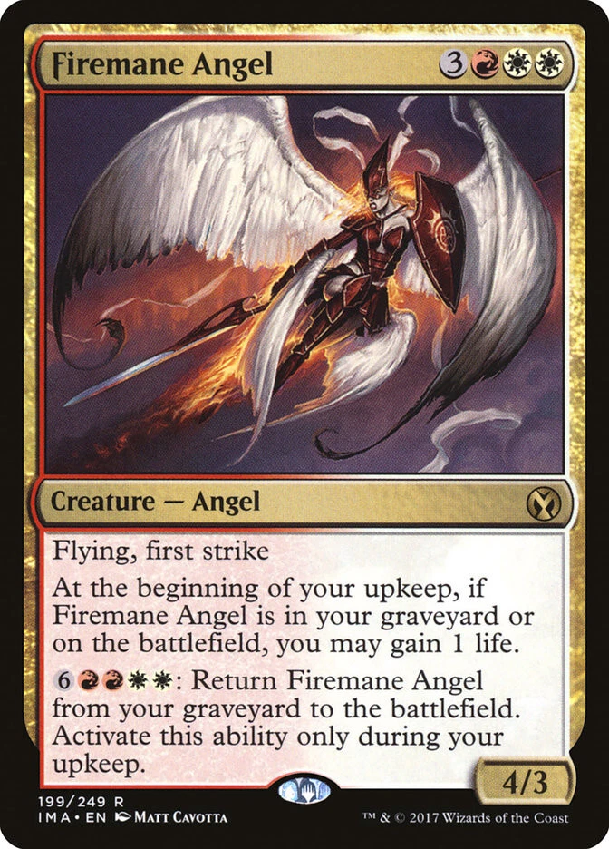 MTG Firemane Angel  - Iconic Masters #199 - Image 1 of 1