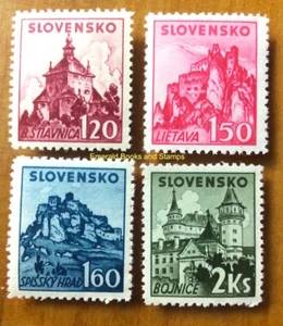 EBS Slovakia Slowakei Slovensko 1941 Mountains and Castles - Michel 81-84 MNH** - Picture 1 of 1