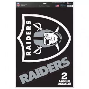 Las Vegas Raiders 11" x 17" Mehrzweck Aufkleber (2 Aufkleber) - Auto, Fenster, Cornhole - Bild 1 von 1
