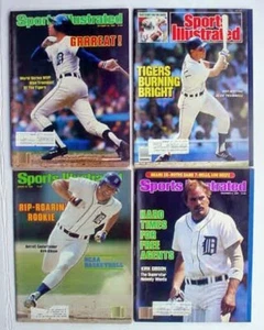 1980 1984 1985 1987 Sports Illustrated Detroit Tigers Trammell Gibson Lot of 4 - Picture 1 of 20