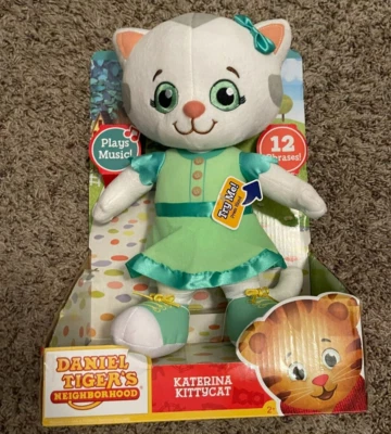 Daniel Tiger Neighborhood Friend Katerina Kittycat Plush New/lightly damaged box - Image 1 of 4