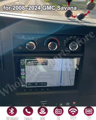 For 2008-2024 GMC Savana 8" Android 13 Carplay Car Stereo Radio GPS Navi WIFI BT - Image 1 of 4