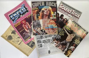 VINTAGE LOT Super Rock Roll Award Magazine 1978 Creem Sept 1983 Sound Trax Enfer - Picture 1 of 12