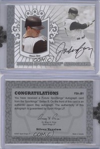 2008 Sportkings Series B Future Sportkings Auto Silver Jason Bay #FSA-JB1 Auto