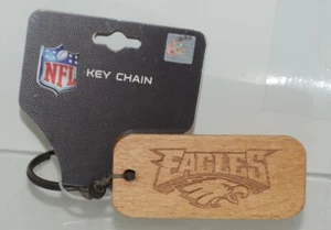 PSG NFL Lizenzierter Schlüsselanhänger aus Holz mit Gravur Philadelphia Eagles - Bild 1 von 5