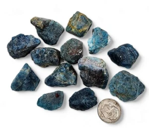 Apatit blau natürliche grobe Stücke Madagaskar 95,6 Gramm - Bild 1 von 1