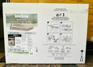 Broan 30 inch Convertible 375-CFM Stainless Steel Under Cabinet Range Hood - Picture 1 of 5