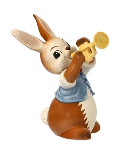 Goebel Hase Trompetensolo Hase mit Trompete Figur Ostern Neu 2022
