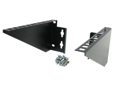 CNAweb 4U 19" Network Rack Bracket for Wallmount Vertical Hang or Desk Mount - Image 1 of 4