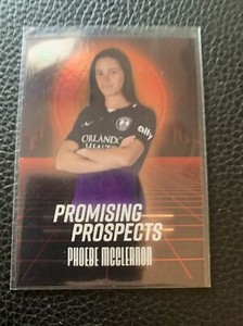 PHOEBE MCCLERNON 2021 PARKSIDE NWSL PROMISING PROSPECTS RED FOIL SP ROOKIE PRIDE