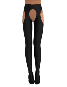 Strip-Panty Straps Strumpfhose für Damen Lange Strümpfehose Dessous Reizwäsche - Bild 1 von 14