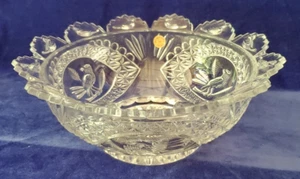 Hofbauer Byrdes Collection Round 10" Compote Bowl Only Lead Crystal Bleikristall - Picture 1 of 5