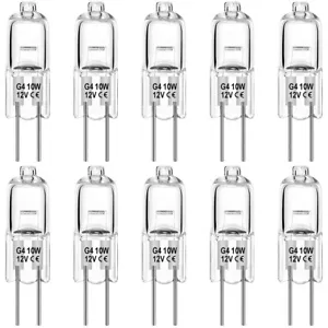 10Pcs 10W 10-Watt 12V T3 Landscape Light Bulbs 10Watt G4 Bi-Pin Base JC - Picture 1 of 11