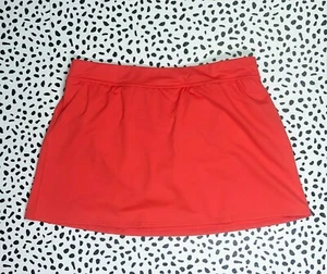 Lands End 347226 Mini Skirt Swim Control Bottoms Fiery Red Solid WXR PLUS 22 W - Picture 1 of 3
