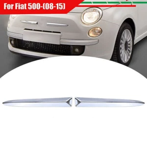 Para Fiat 500 2007-15 cromo parachoques delantero superior parrilla moldeo tiras cubierta - Imagen 1 de 8