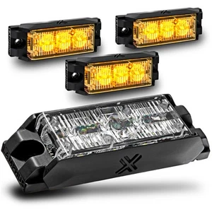 Cabezal de luz estroboscópica LED intermitente de advertencia de emergencia 4 piezas - Imagen 1 de 8