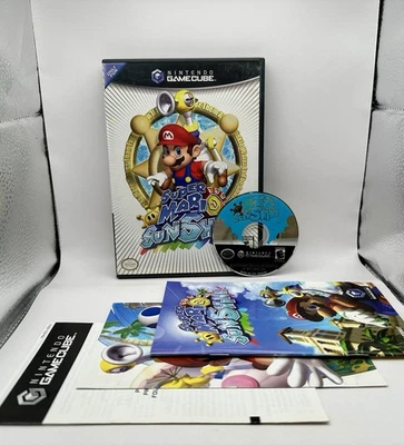 Super Mario Sunshine Nintendo GameCube Complete CIB w/ Manual Inserts VGC - Image 1 of 4