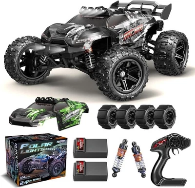 1/14 Brushless RC Cars for Adults Fast 50+ Mph, RC Trucks 4X4 Offroad Waterproof - Image 1 of 4