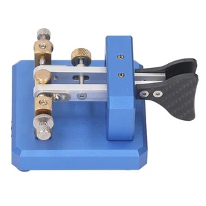 Morse Code Key Double Paddle Automatic CW Shortwave Telegram Tapper For New - Zdjęcie 1 z 12