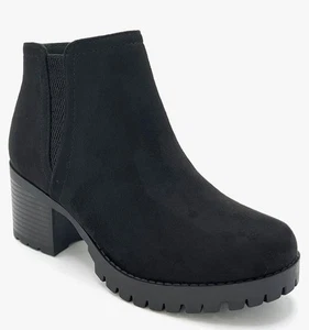 Me Too Black Womens Ankle Boots - Picture 1 of 4