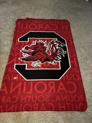South Carolina Gamecocks Throw Blanket New 38 X 58 - Image 1 of 4