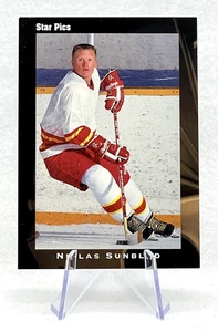 Niklas Sunblad 1991 Star Pics #8 RC Calgary Cowboys - Picture 1 of 2