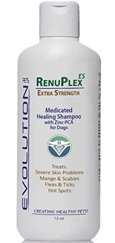 RenuPlex Medicated Dog Mange Shampoo. Extra Strength Mange Shampoo for Dogs - Image 1 of 4