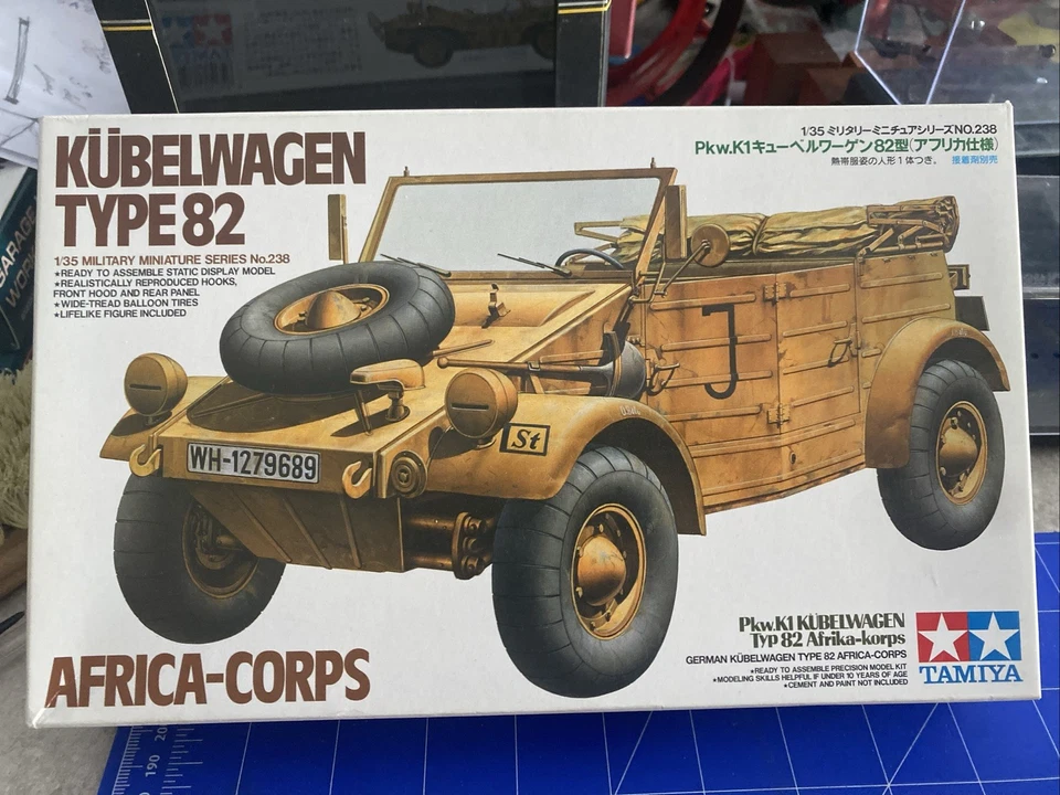 Tamiya 35213 GERMAN KUBELWAGEN TYPE 82 scala 1/35 kit - Immagine 1 di 1