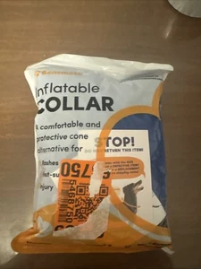 Bencmate Inflatable Dog Cone Neck Donut Collar Post Surgery Blue Size L 12-18" O - Picture 1 of 1