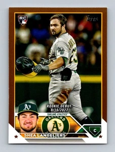 2023 Topps Update #US181 Shea Langeliers Rookie Card Gold #1315/2023 - Picture 1 of 2