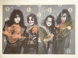 KISS Band Signed Magazine Photo 11x16 Original Group Gene Simmons JSA COA LOA - Picture 1 of 4